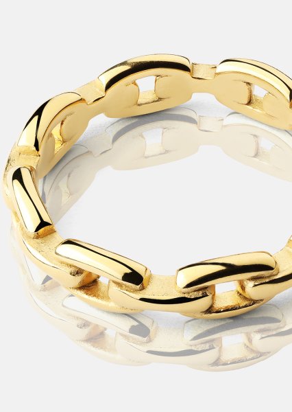 Anillo Bold Chain - 18K Chapado en oro
