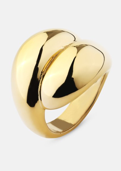 Anillo Bold Flow - 18k Chapado en oro
