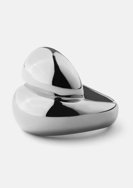 Anillo Bold Flow - 18k Chapado en plata