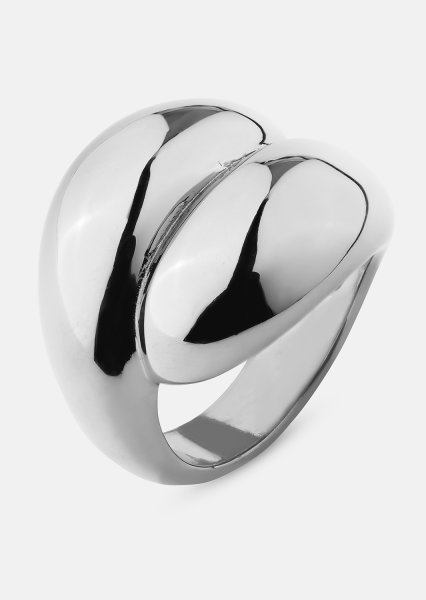 Anillo Bold Flow - 18k Chapado en plata