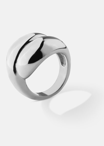 Anillo Bold Flow - 18k Chapado en plata