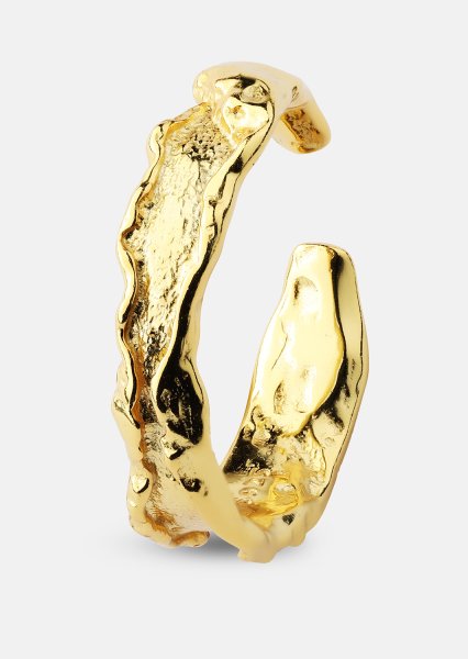 Anillo Raw Texture - Chapado en oro de 18k