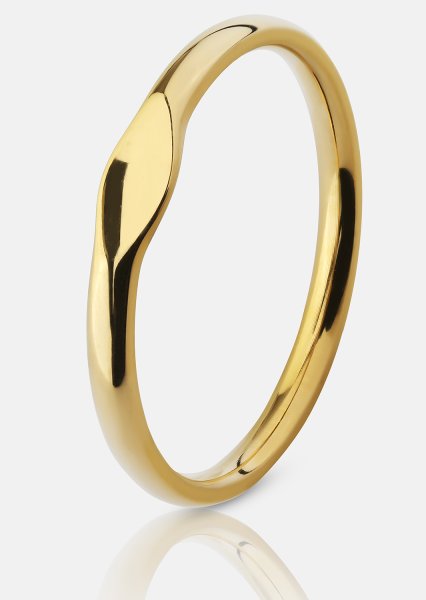 Initial Anillo – 18k Chapado en oro