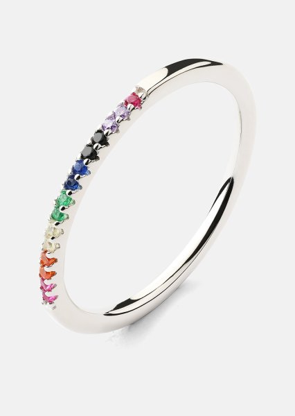Anillo Prism - Chapado en plata