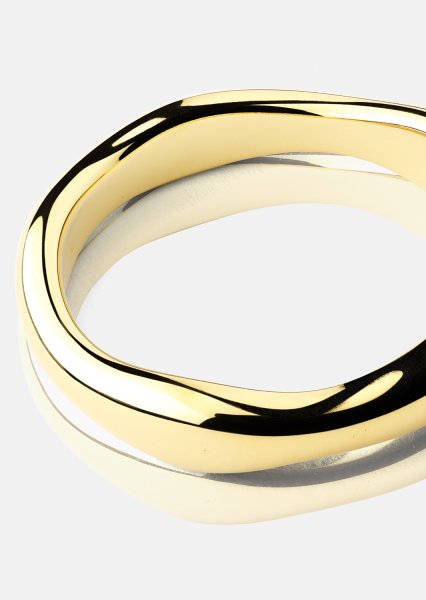 Anillo Flow Anillo Thin - 18k Chapado en oro