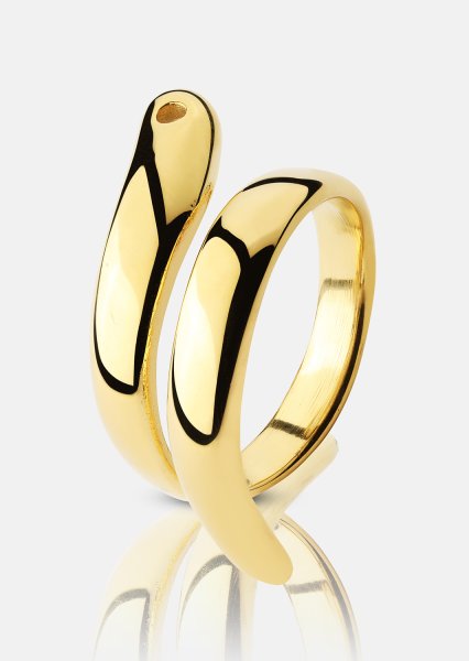Anillo Wave - 18k Chapado en oro
