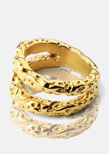 Anillo Duo - 18K Chapado en oro