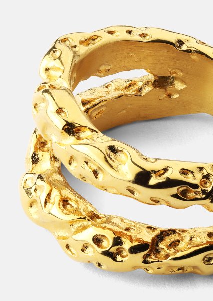 Anillo Duo - 18K Chapado en oro