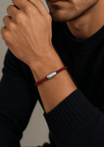 Pulsera de cordón Crimson Nobility