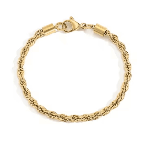 Pulsera Tresse - 18k Chapada en oro