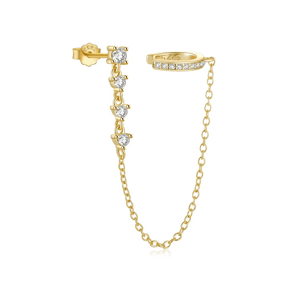 Stella Pendiente - 18k Chapado en oro
