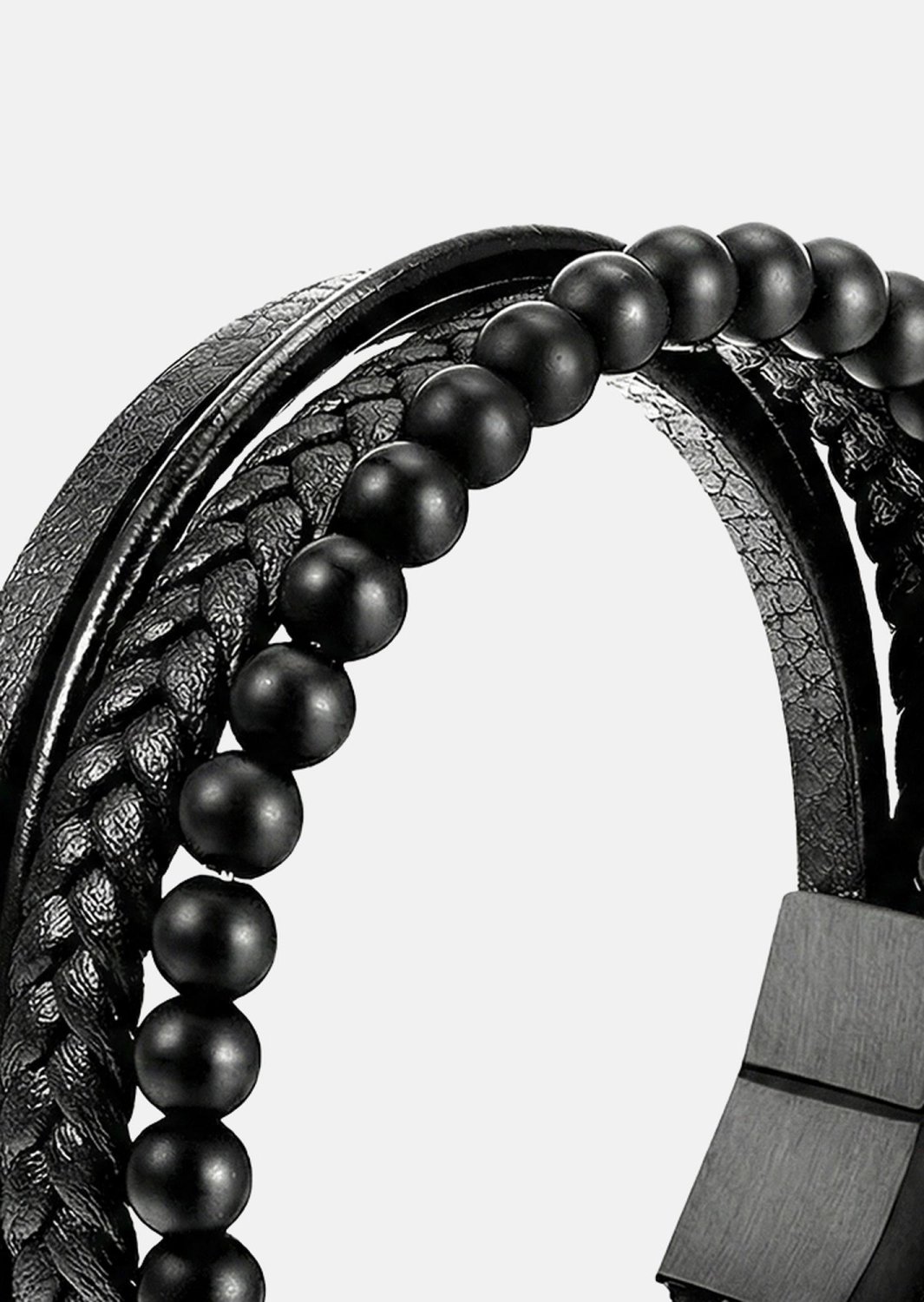 Pulsera de cuero Noble Noir
