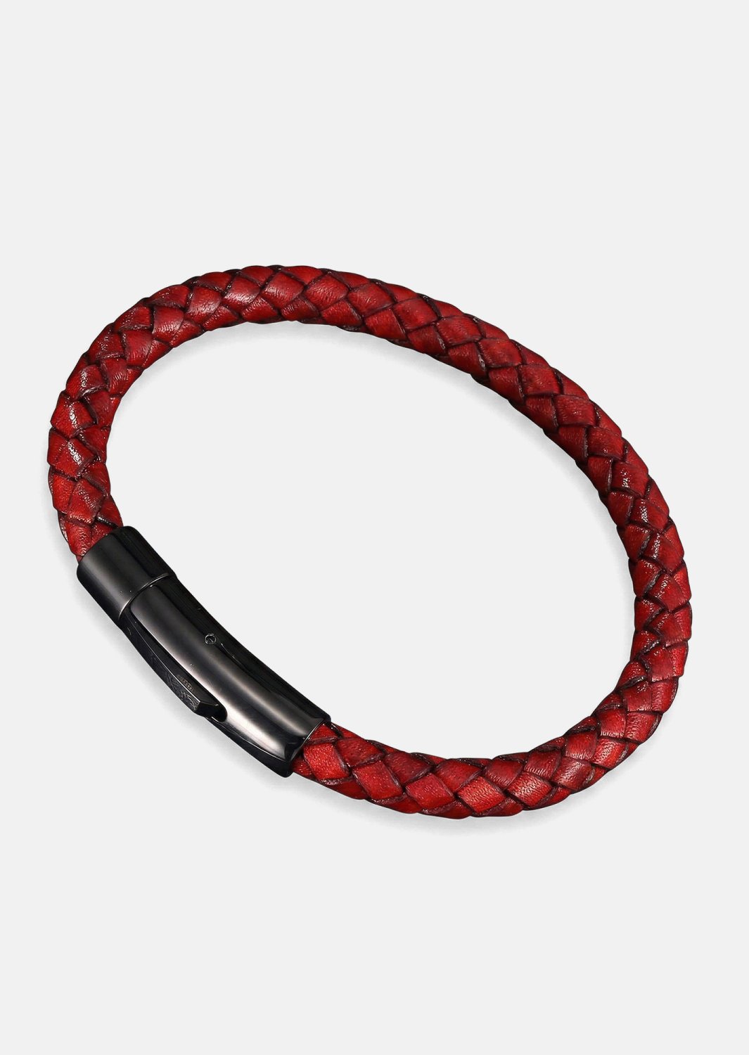 Pulsera de cuero Crimson Twine