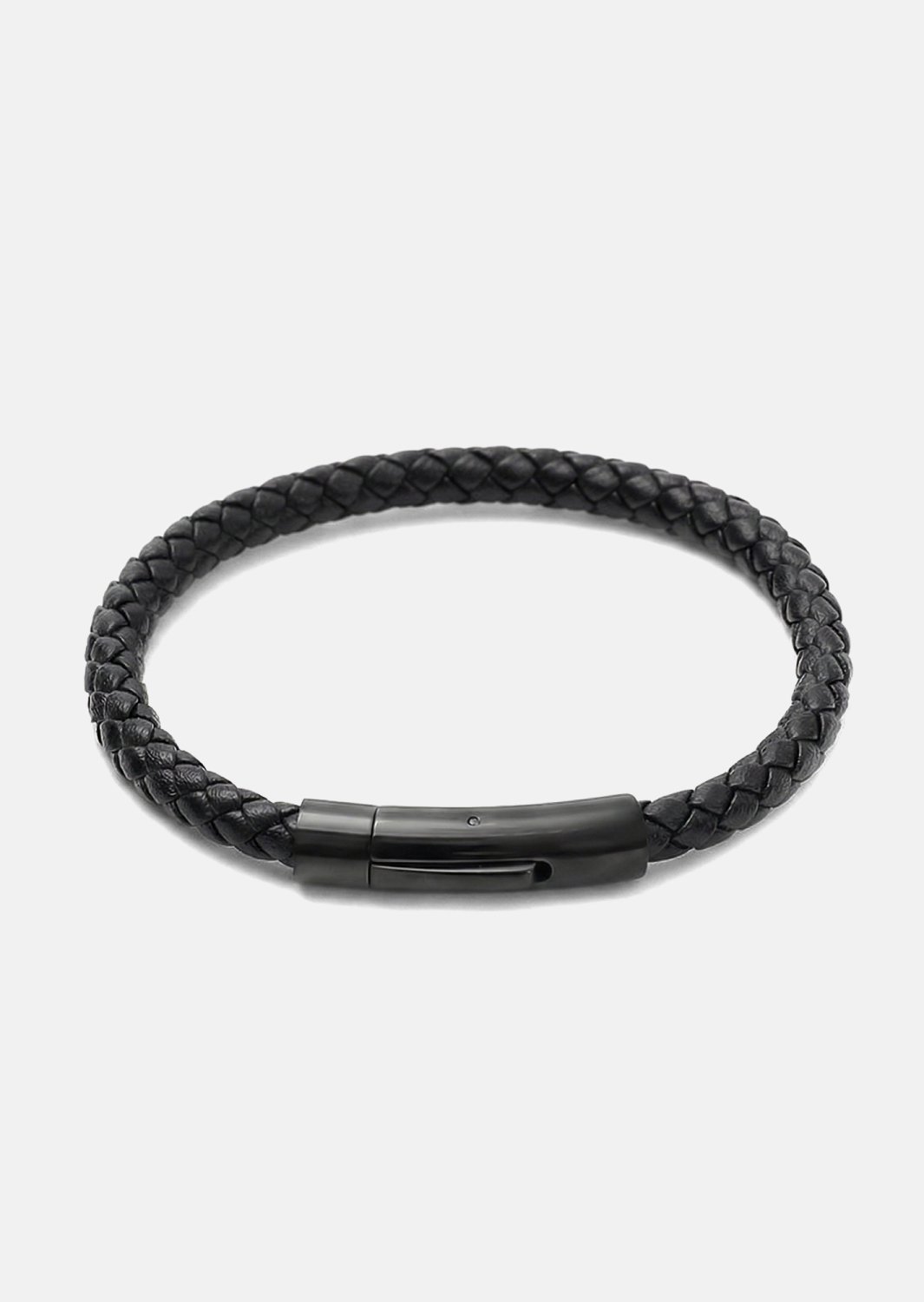 Pulsera de cuero Onyx Weave