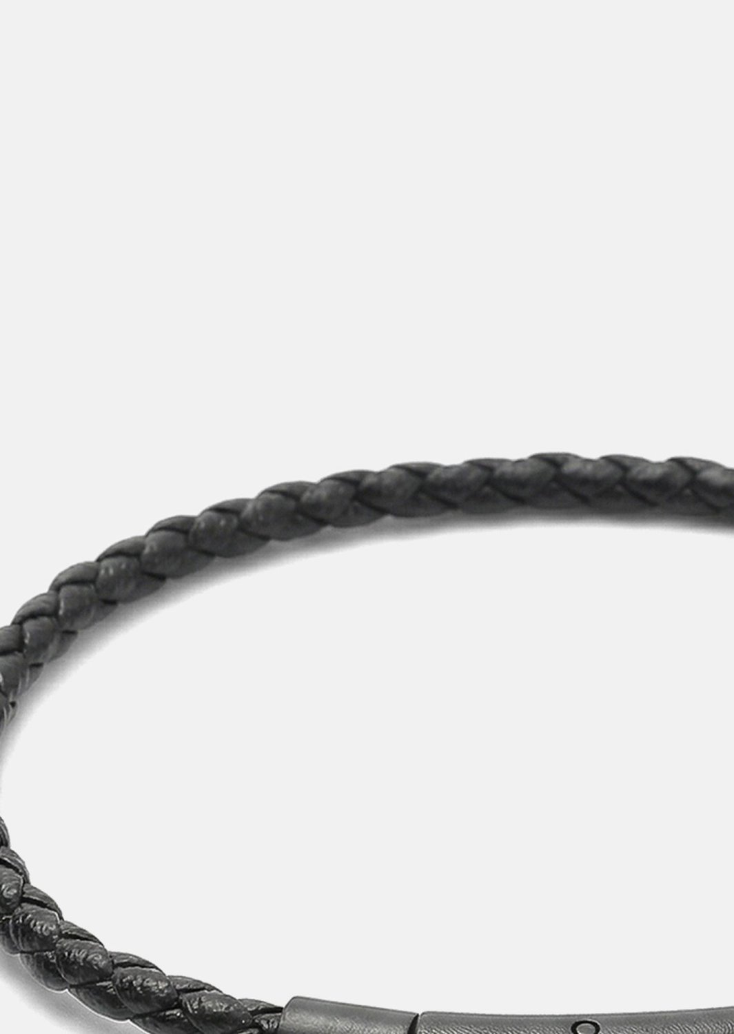 Pulsera de cuero Obsidian Loop