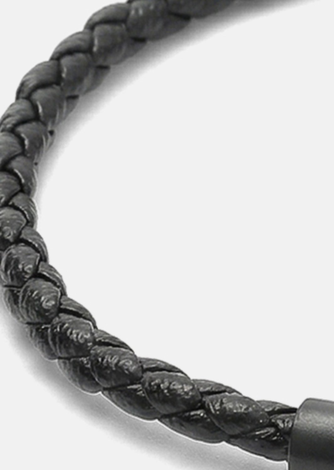 Pulsera de cuero Obsidian Loop