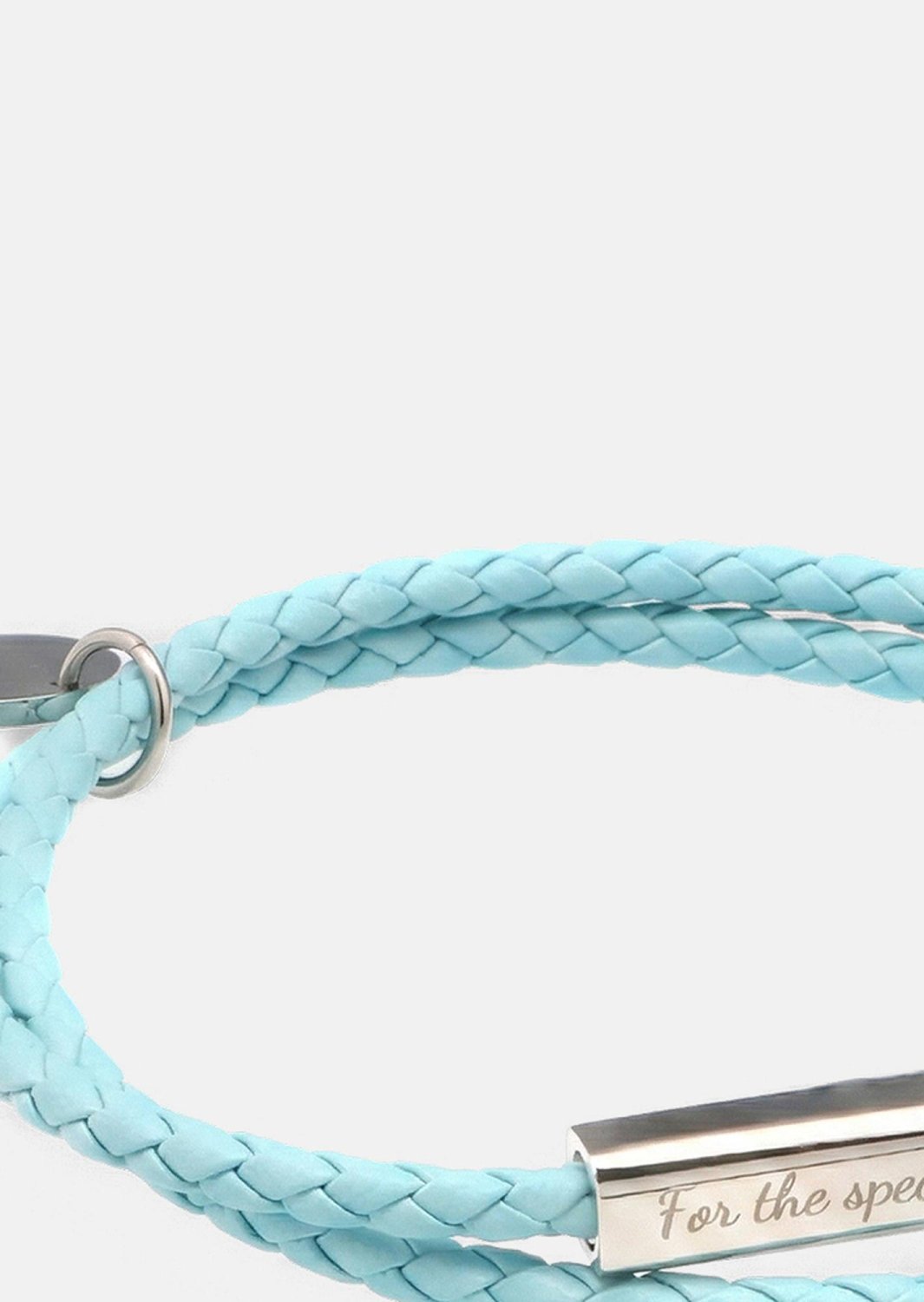 Pulsera de cuero Azure Bond
