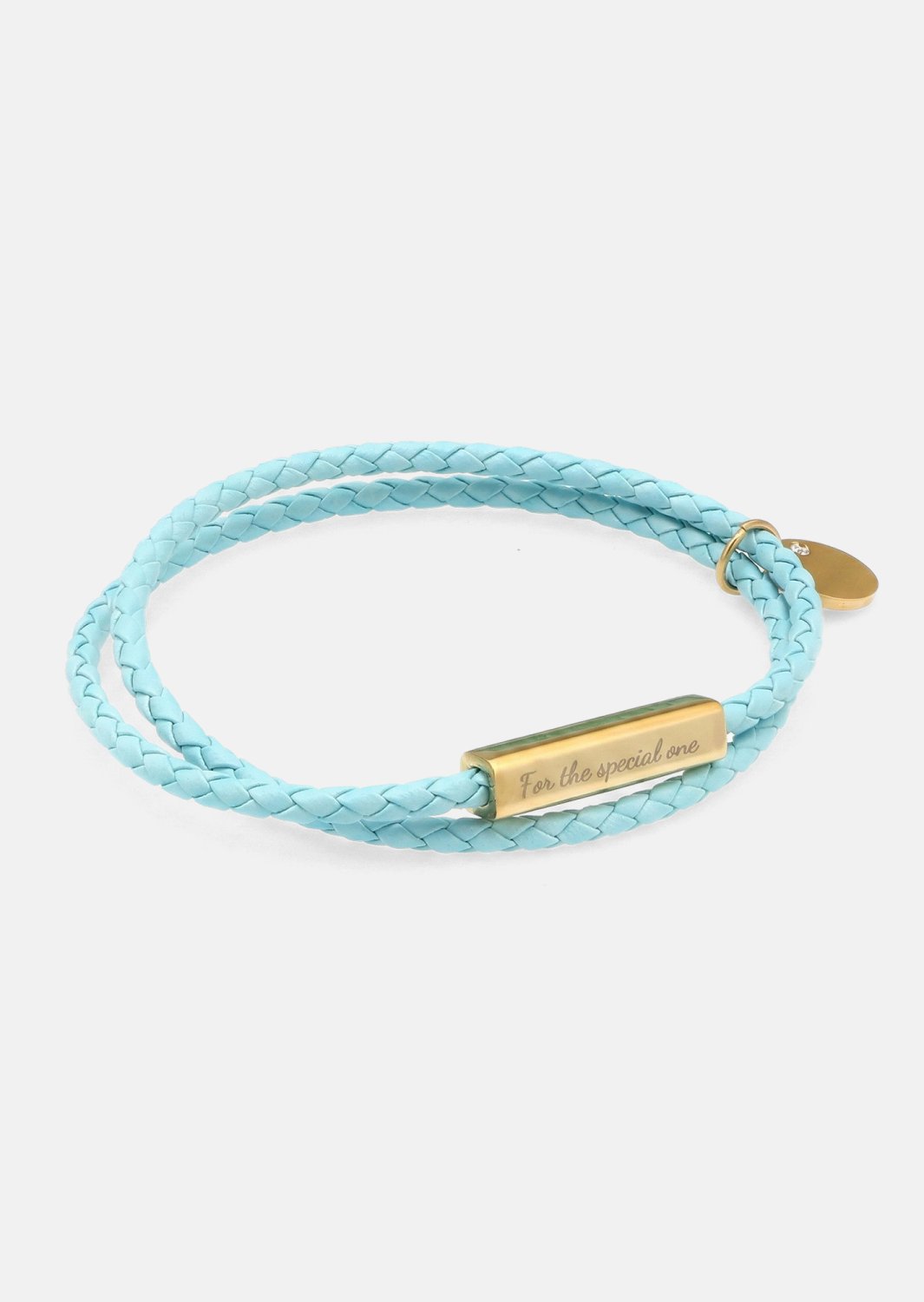 Pulsera de cuero Azure Charm