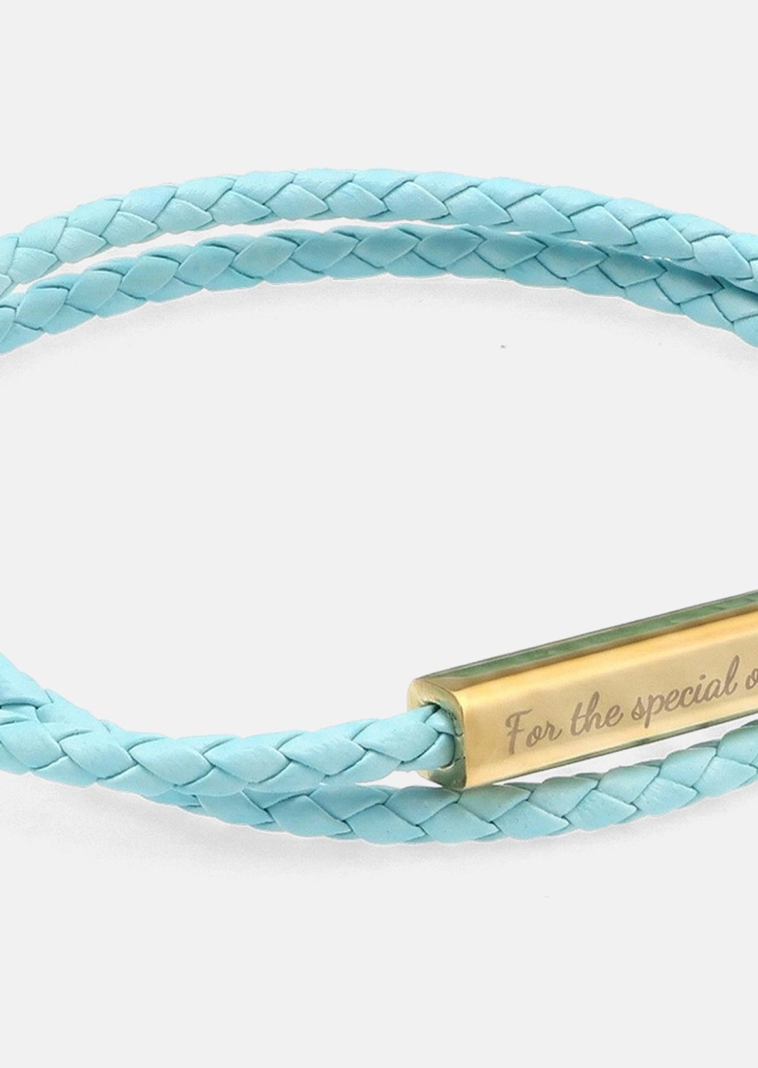 Pulsera de cuero Azure Charm