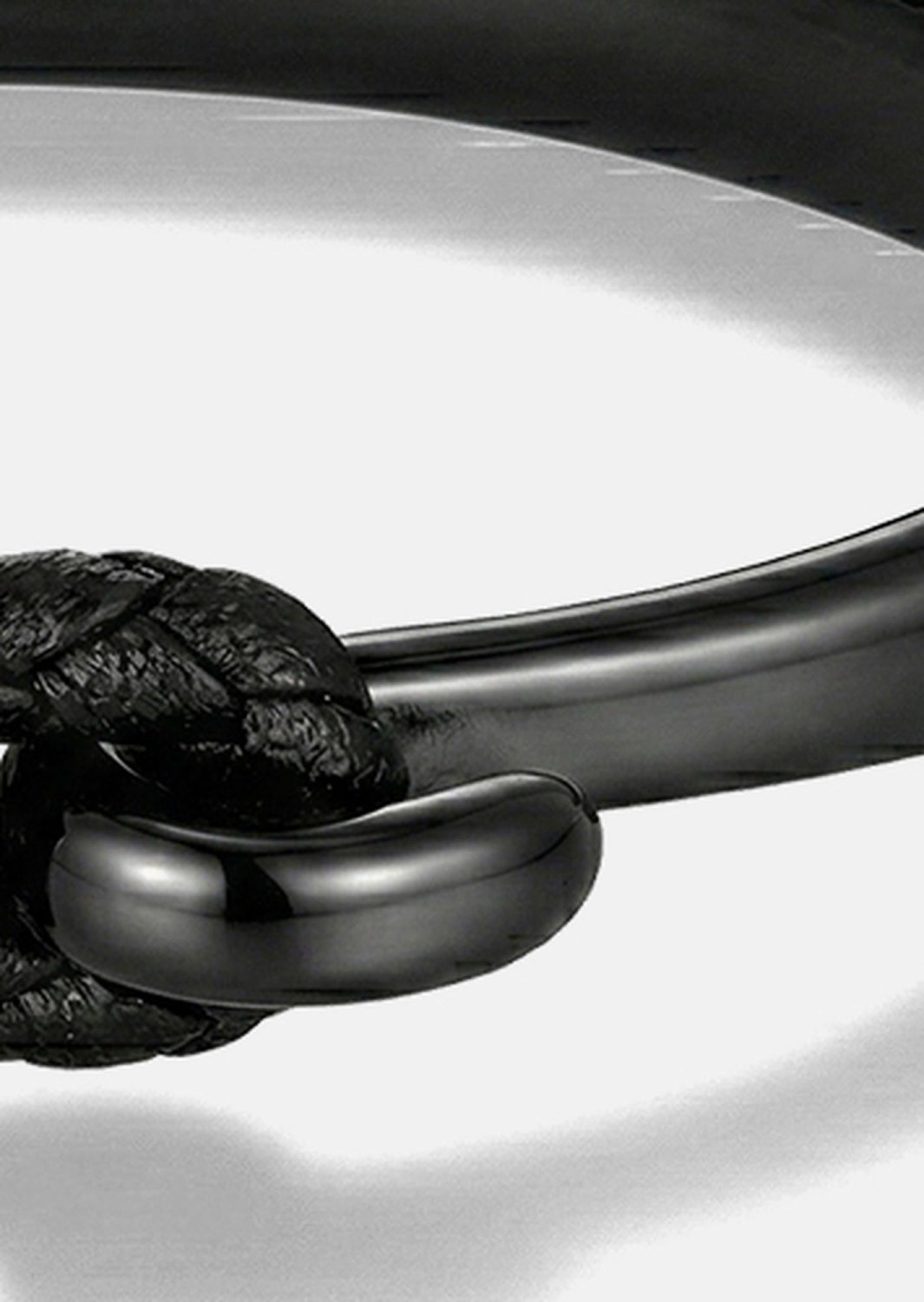 Pulsera de cuero Obsidian Link