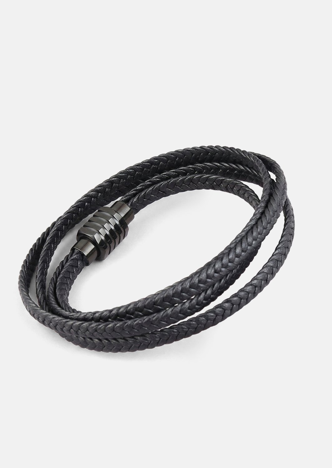 Pulsera de cuero Raven Crest
