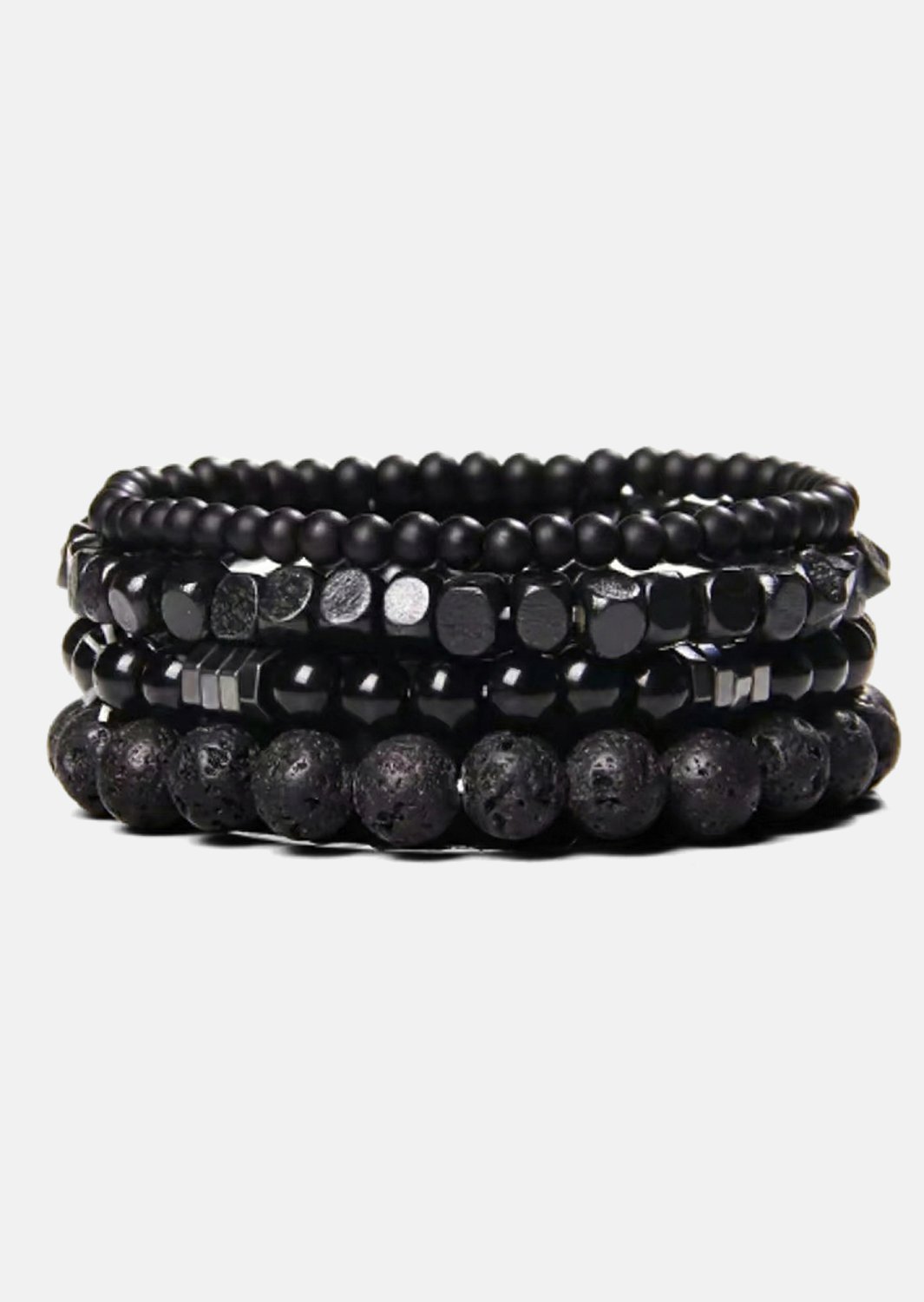 Pulsera de cuentas Obsidian Pulse