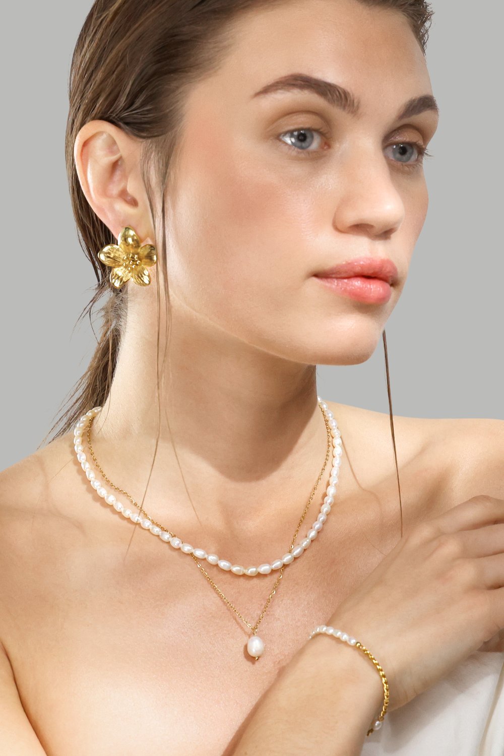 Pendientes Flora Shine – 18k Chapados en oro