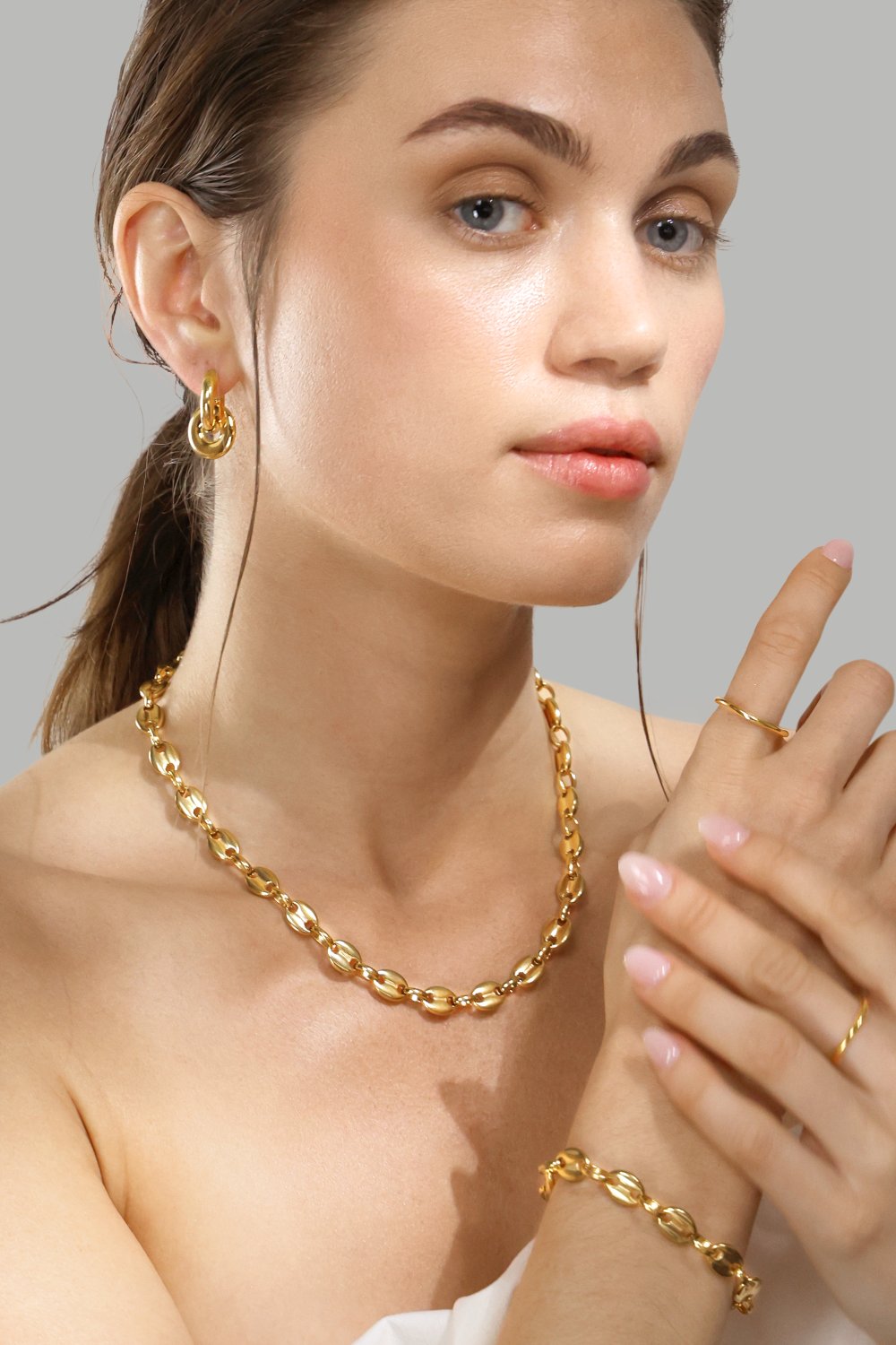 Collar Bold Chain - 18k Chapado en oro