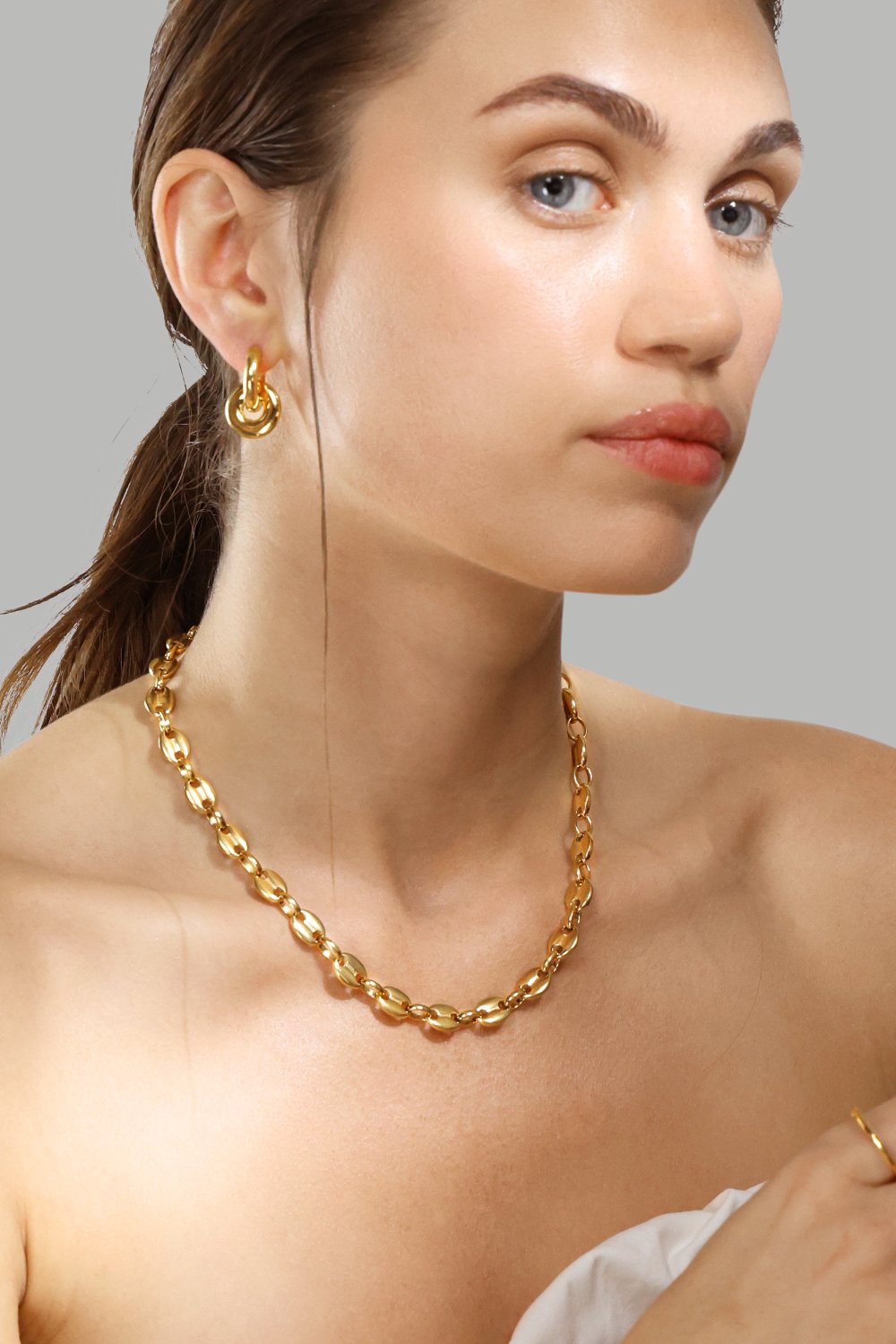 Collar Bold Chain - 18k Chapado en oro