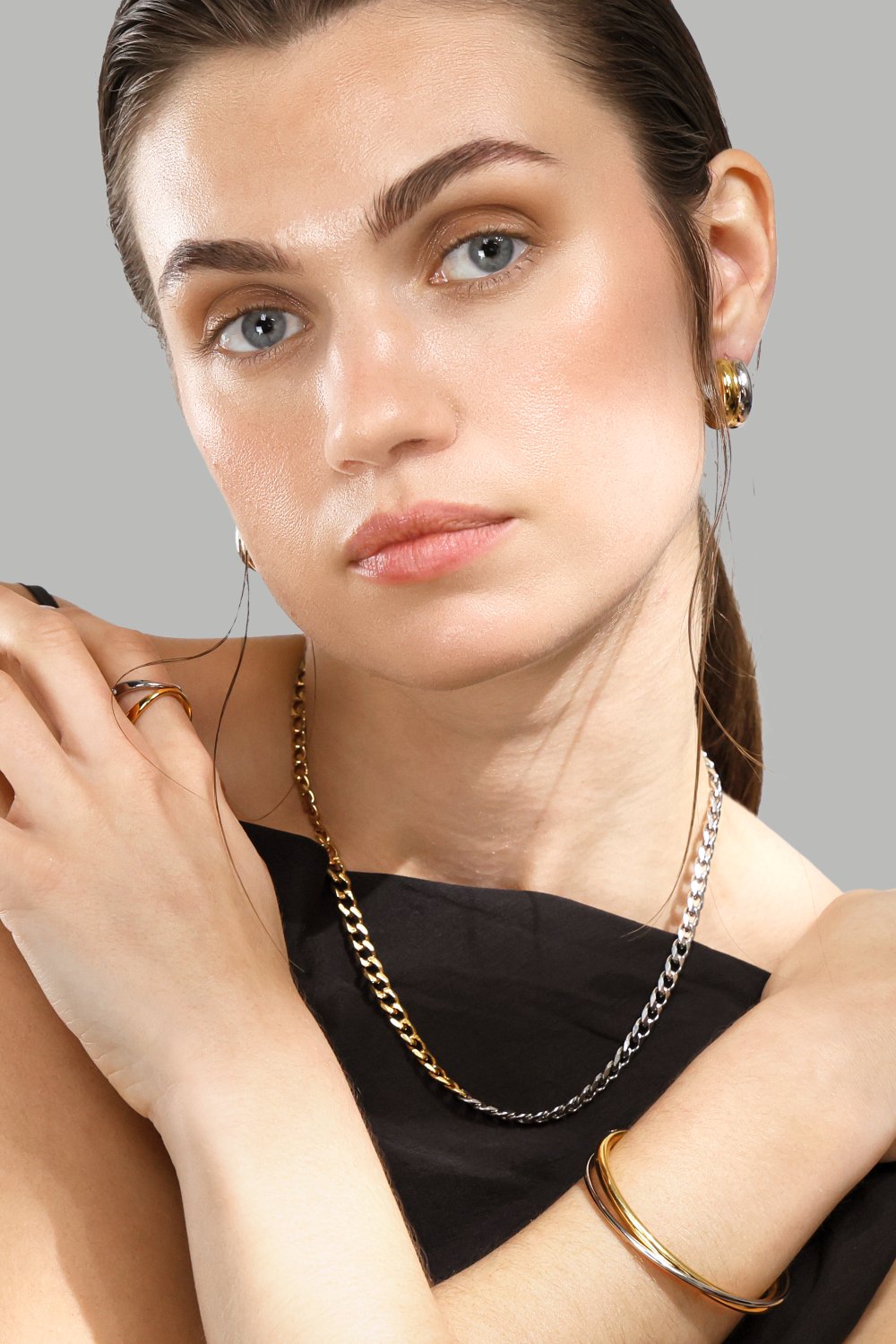 Collar DuoLink – 18k Chapado en oro