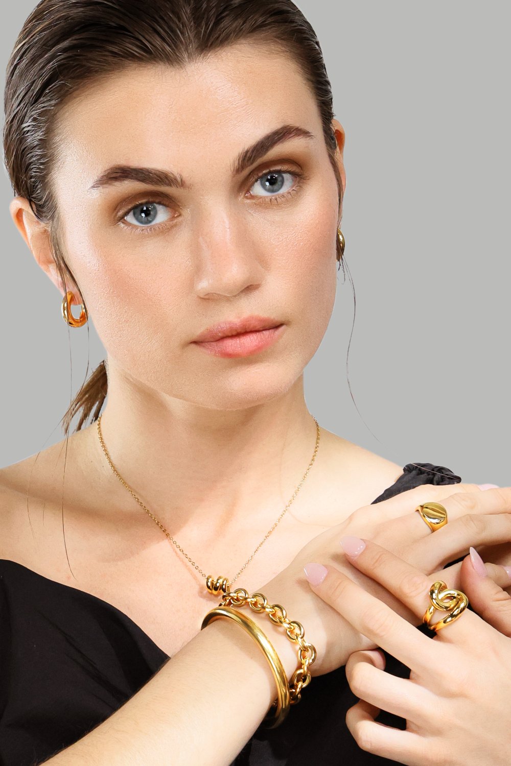 Anillo - 18K Chapado en oro