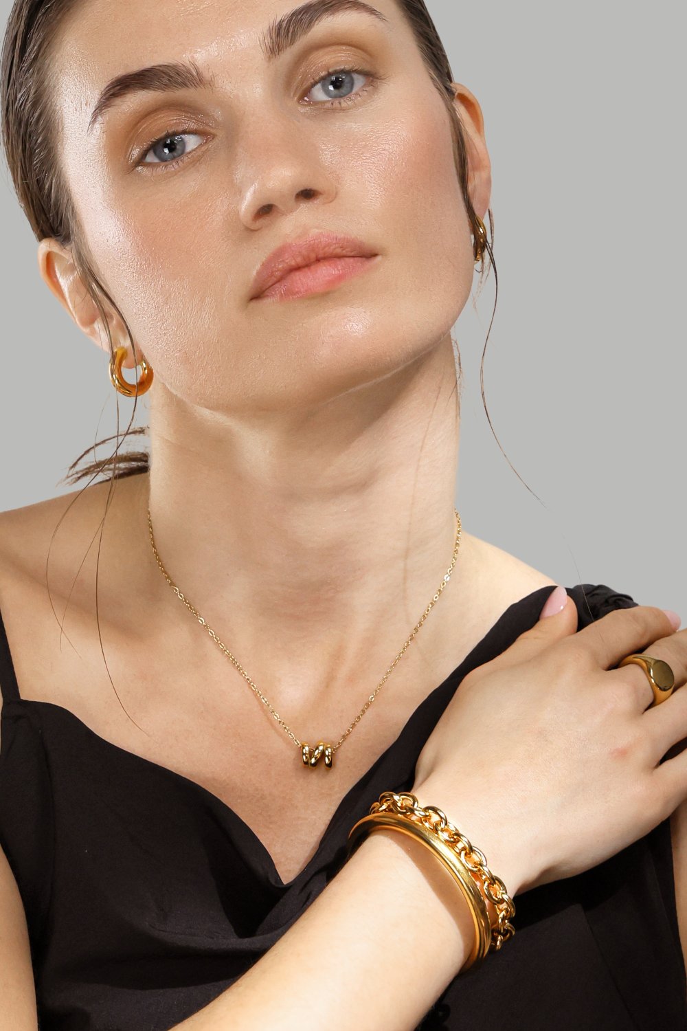 Pulsera Bold Chain - 18k Chapada en oro