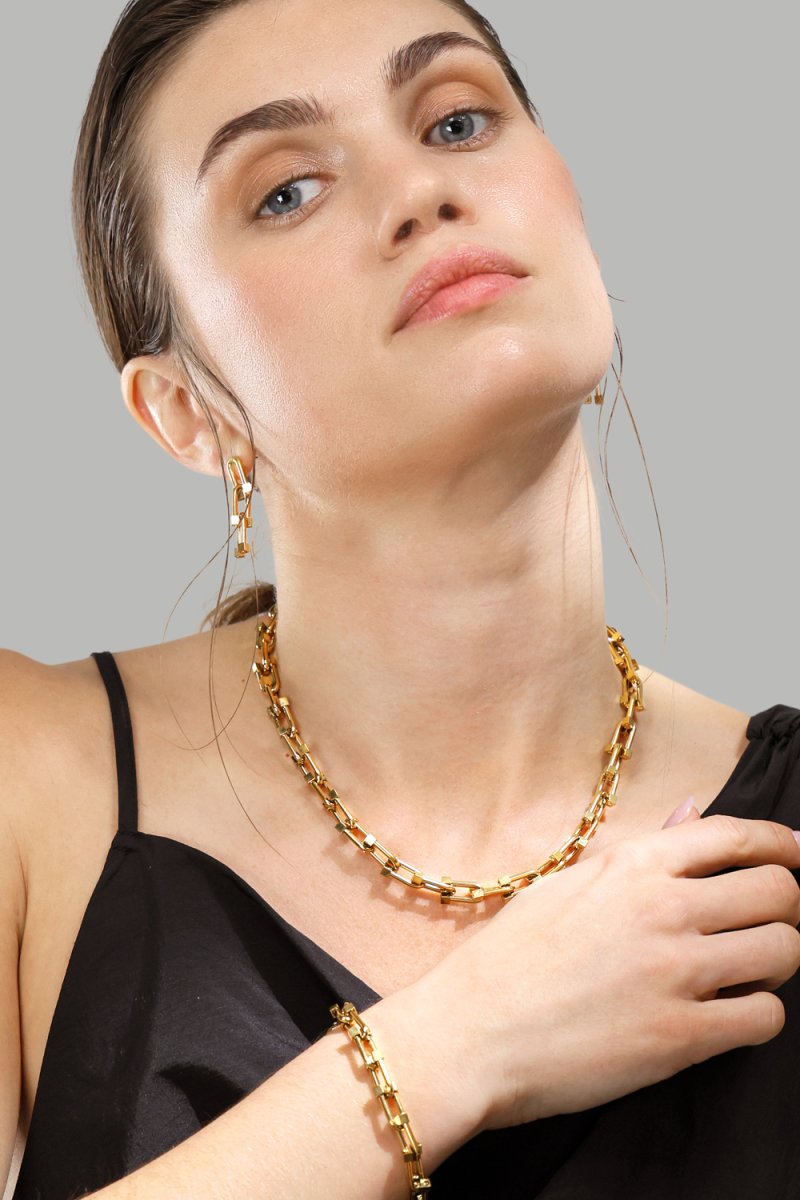 Collar Link Luxe – 18k Chapado en oro