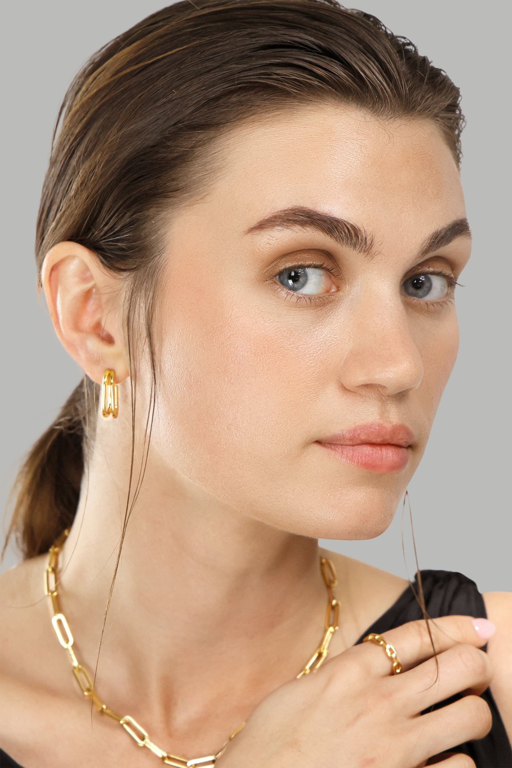 Pulsera Link Luxe - 18k Chapada en oro