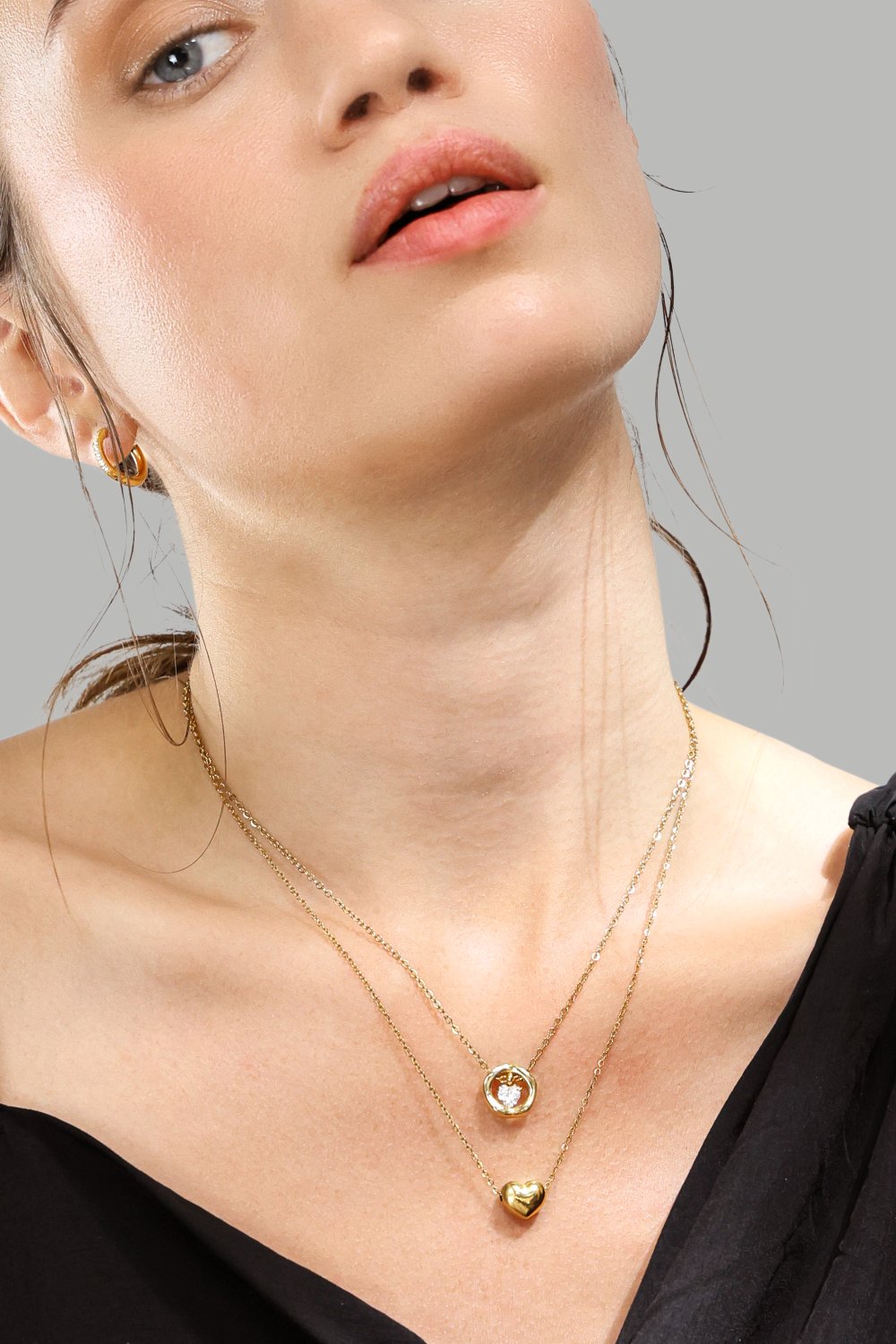 Collar Heart of Gold – 18k Chapado en oro