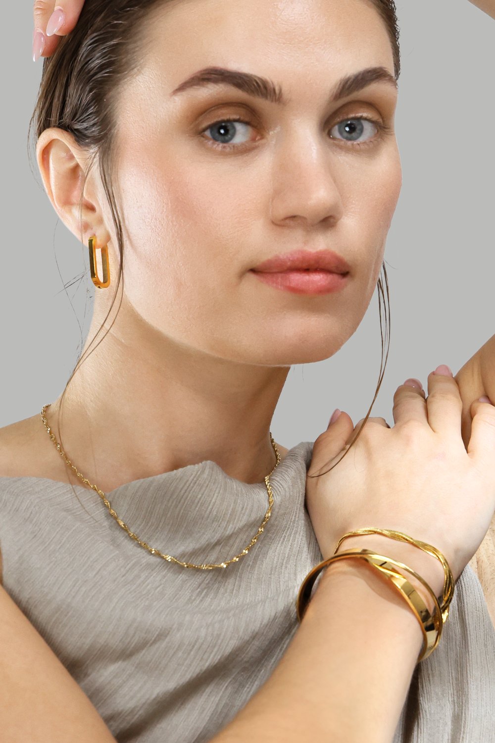Collar Twistad – 18k Chapado en oro