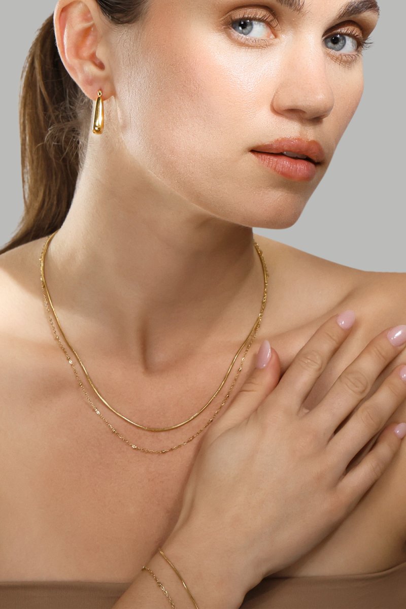Pulsera Duo - 18k Chapada en oro
