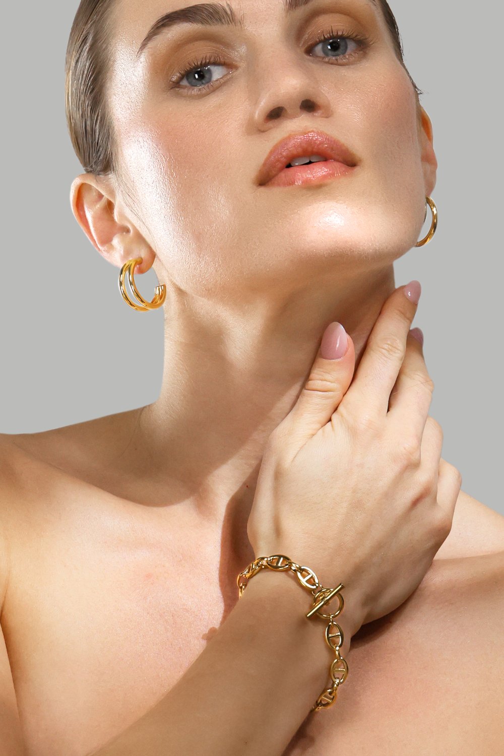 Pulsera - 18k Chapada en oro