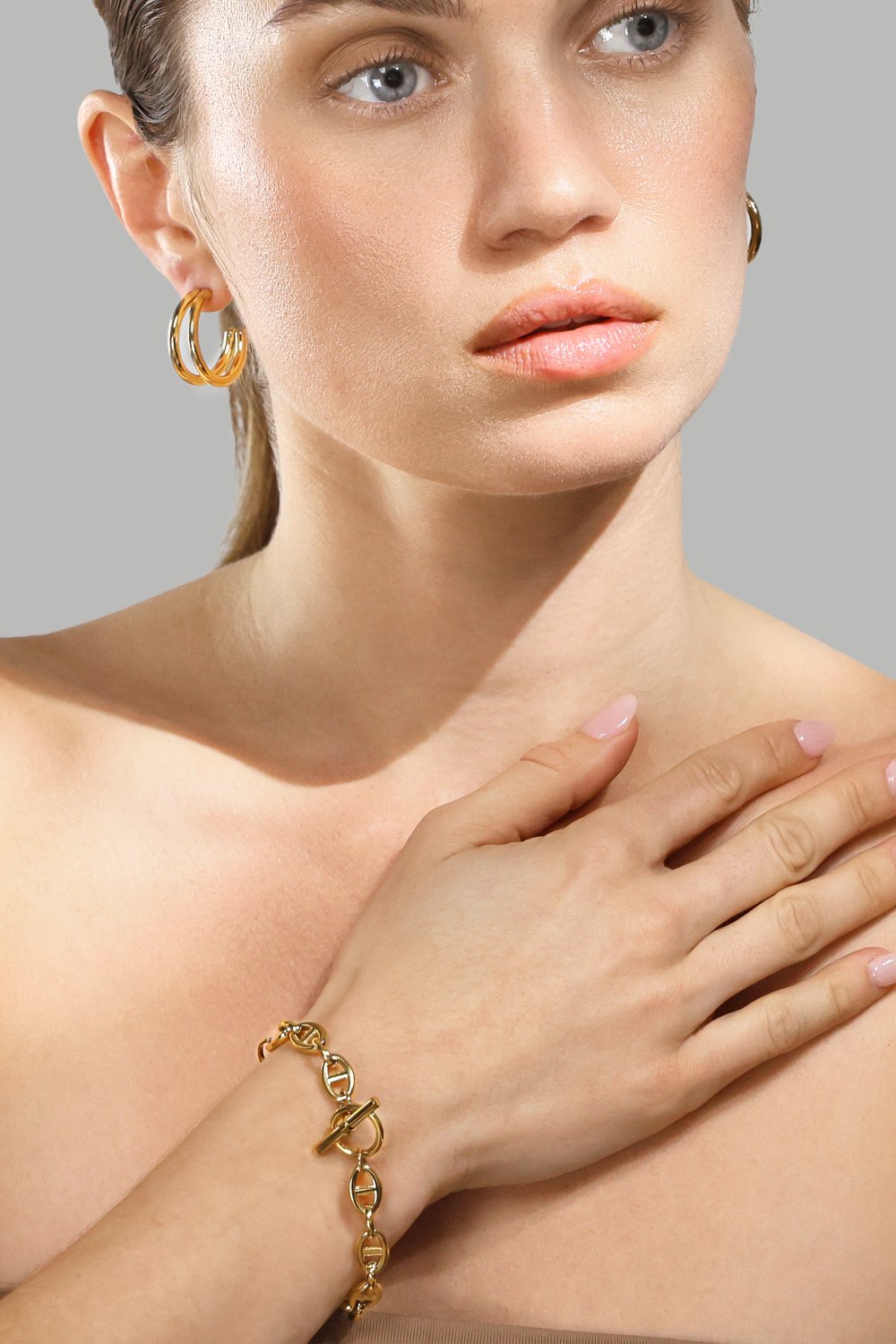 Pulsera - 18k Chapada en oro