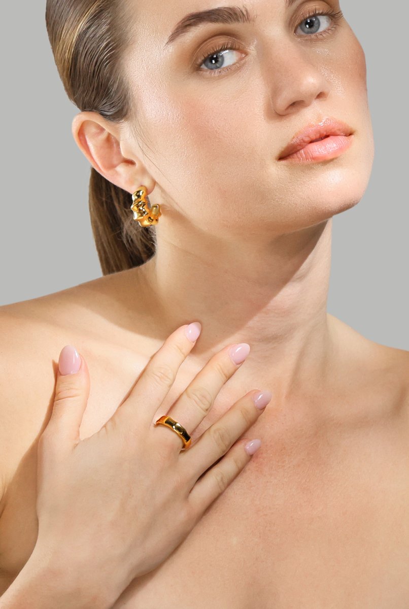 Pendientes Gaia – 18k Chapados en oro