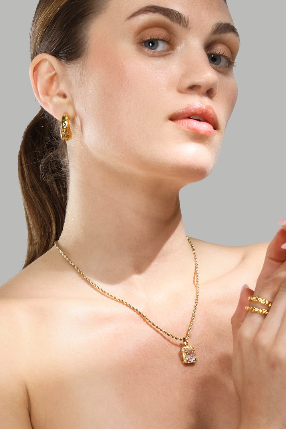Anillo Duo - 18K Chapado en oro