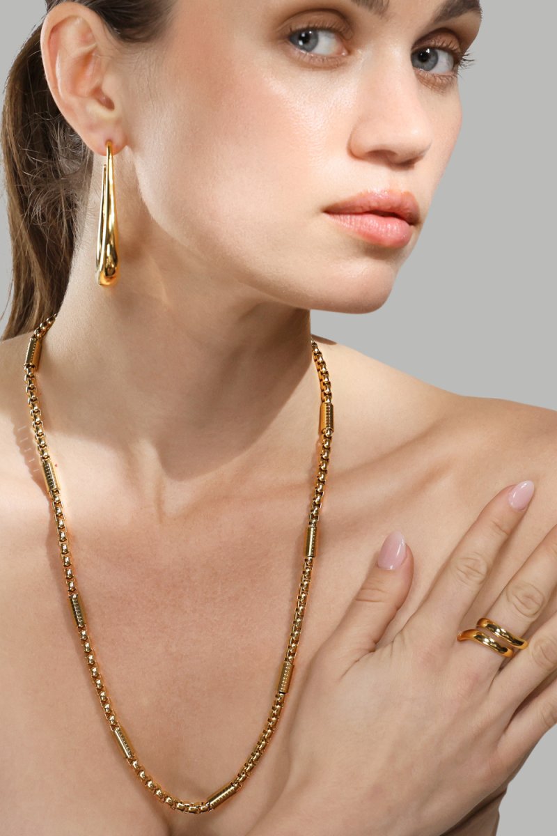 Collar Cylindra – 18k Chapado en oro