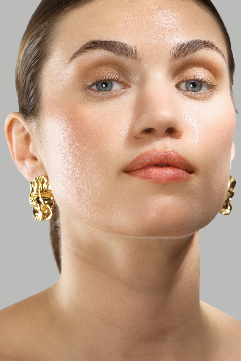 Pendientes Lava - 18k Chapado en oro