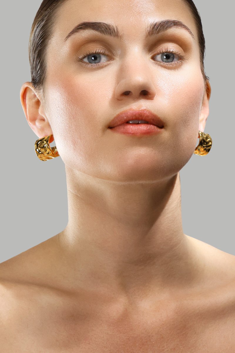 Pendiente Luna - 18k Chapado en oro