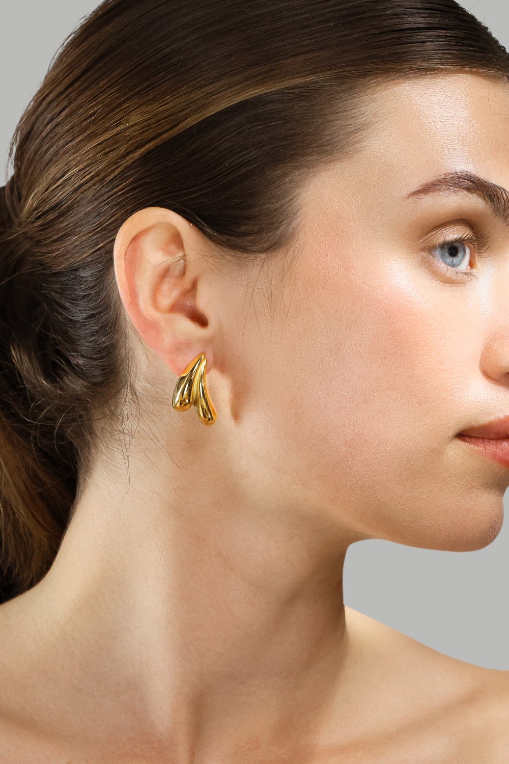 Pendientes Flow Curve – 18k Chapados en oro