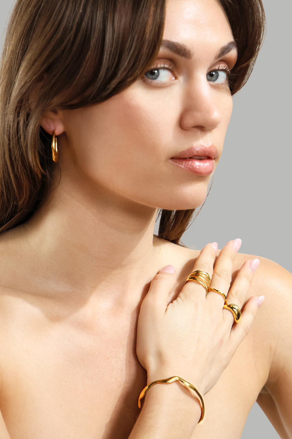 Ondina Anillo - 18k Chapado en oro