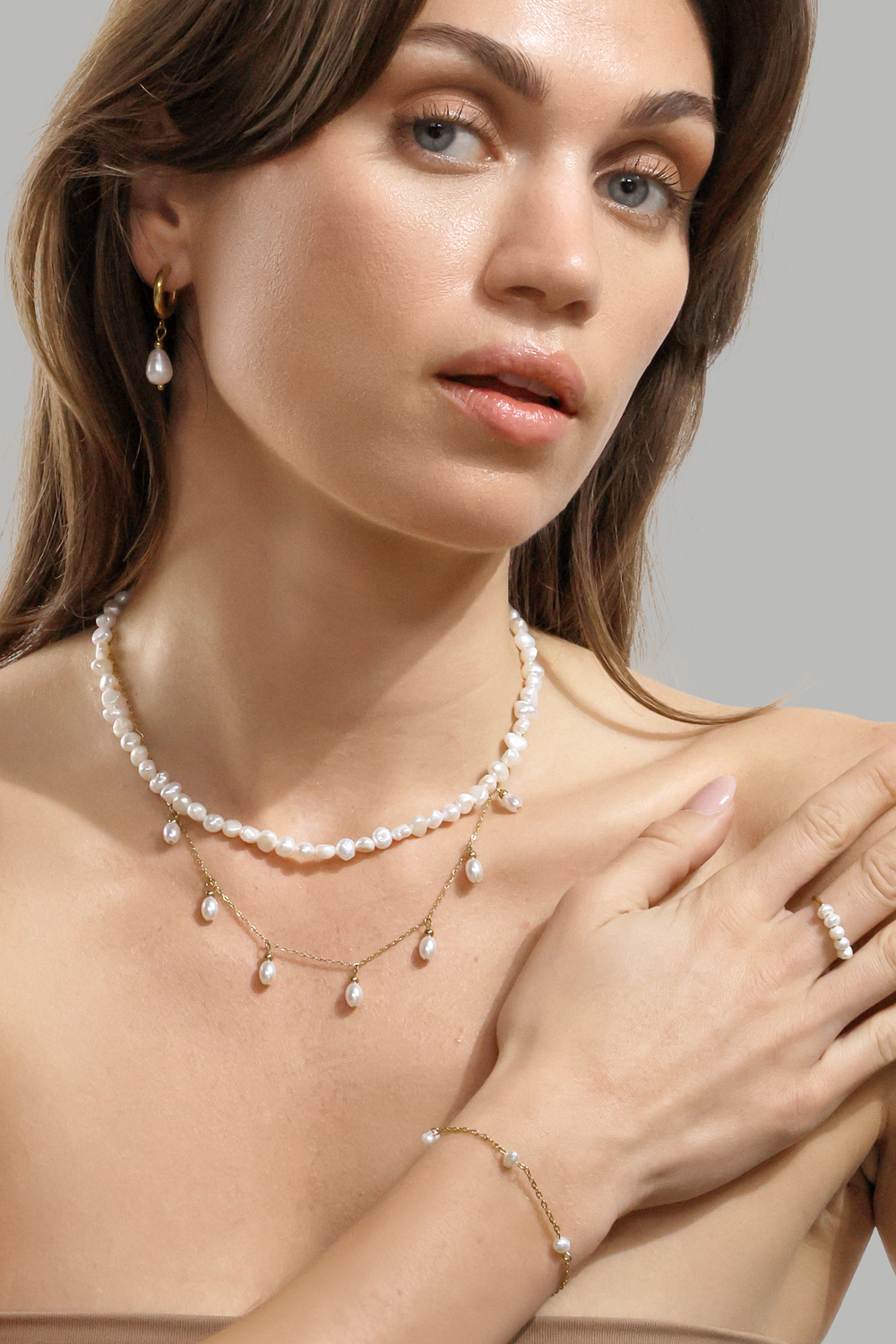 Bridal Collar – 18k Chapado en oro