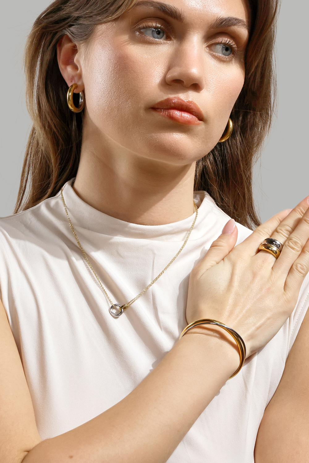 Collar Orbit – Chapado en plata
