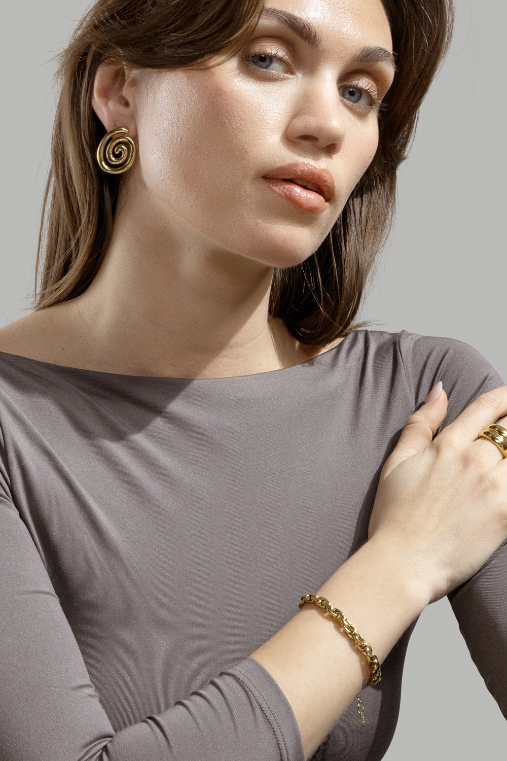Pulsera Shine Link - 18k Chapada en oro