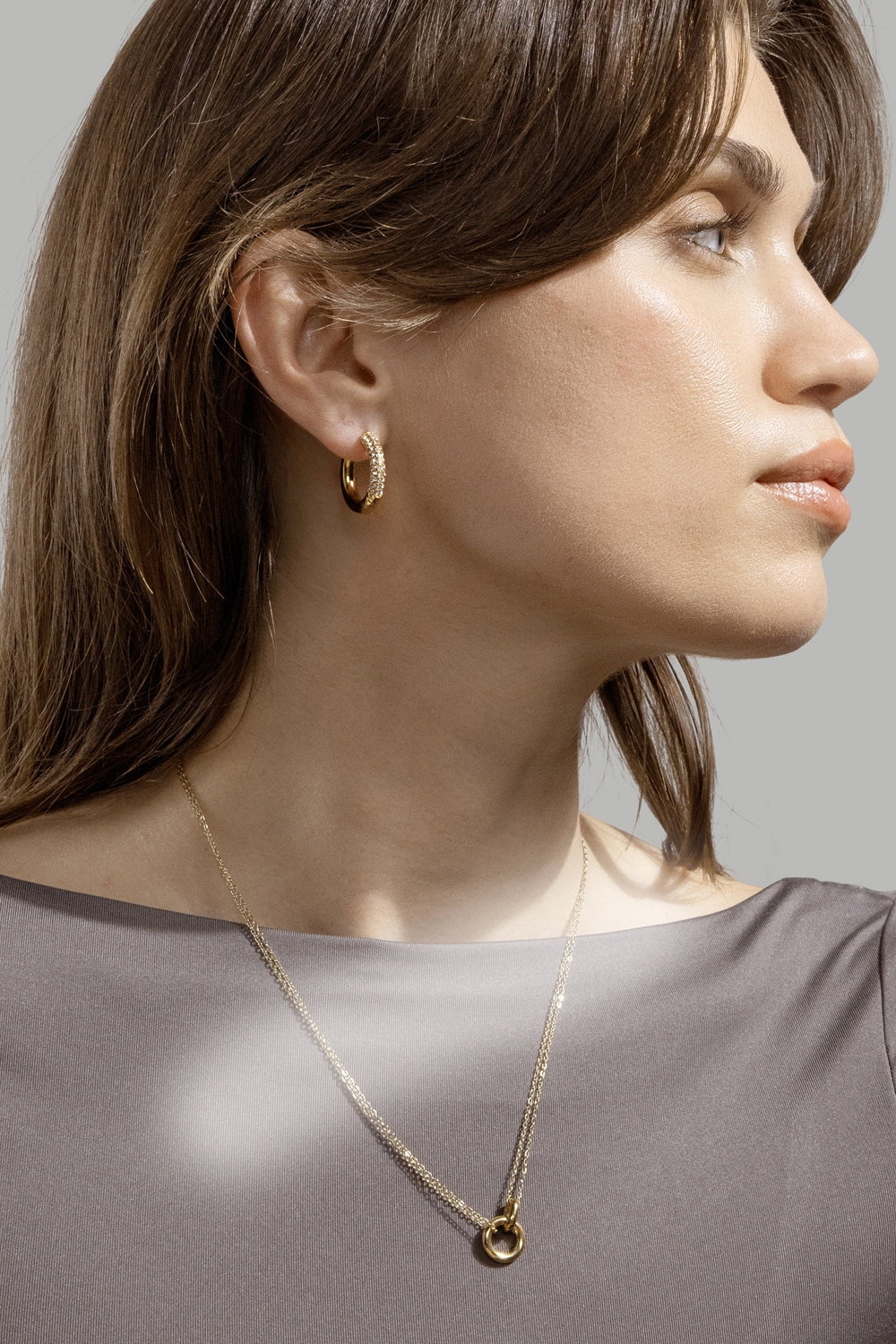 Anillo Sparkle X - Chapado en oro de 18k